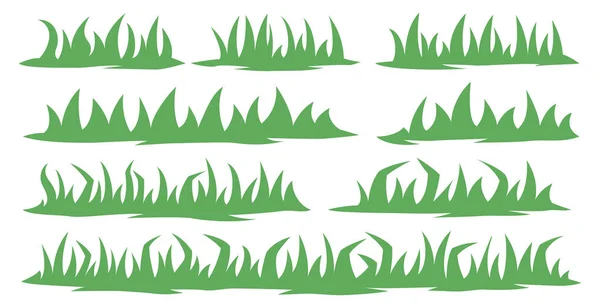 Collezione erba verde — Vettoriale Stock