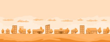 sonbahar şehir peyzaj