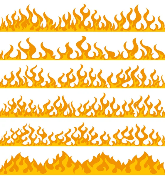 火焰框架边界 — 图库矢量图片