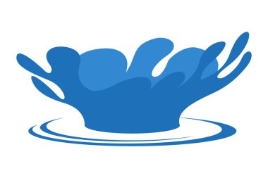 Bir damla sudan fışkırıyor.