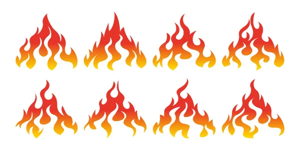 Ensemble d'icônes Bonfire — Image vectorielle