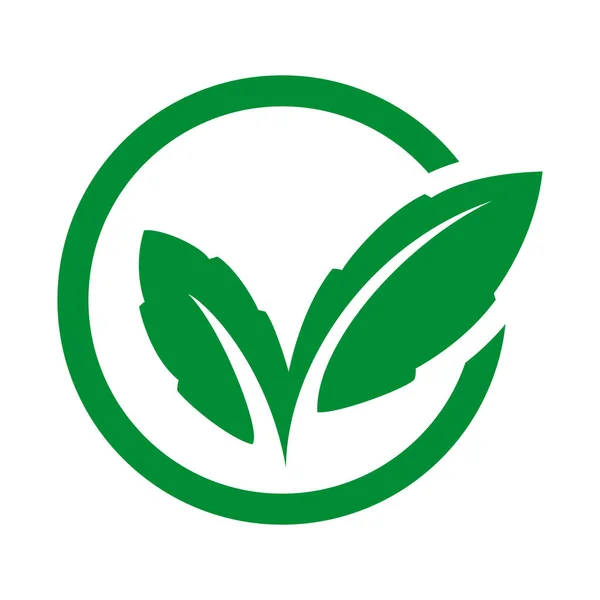 ECO icono de marca de verificación — Vector de stock