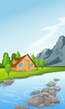 Kırsal yaz manzarası