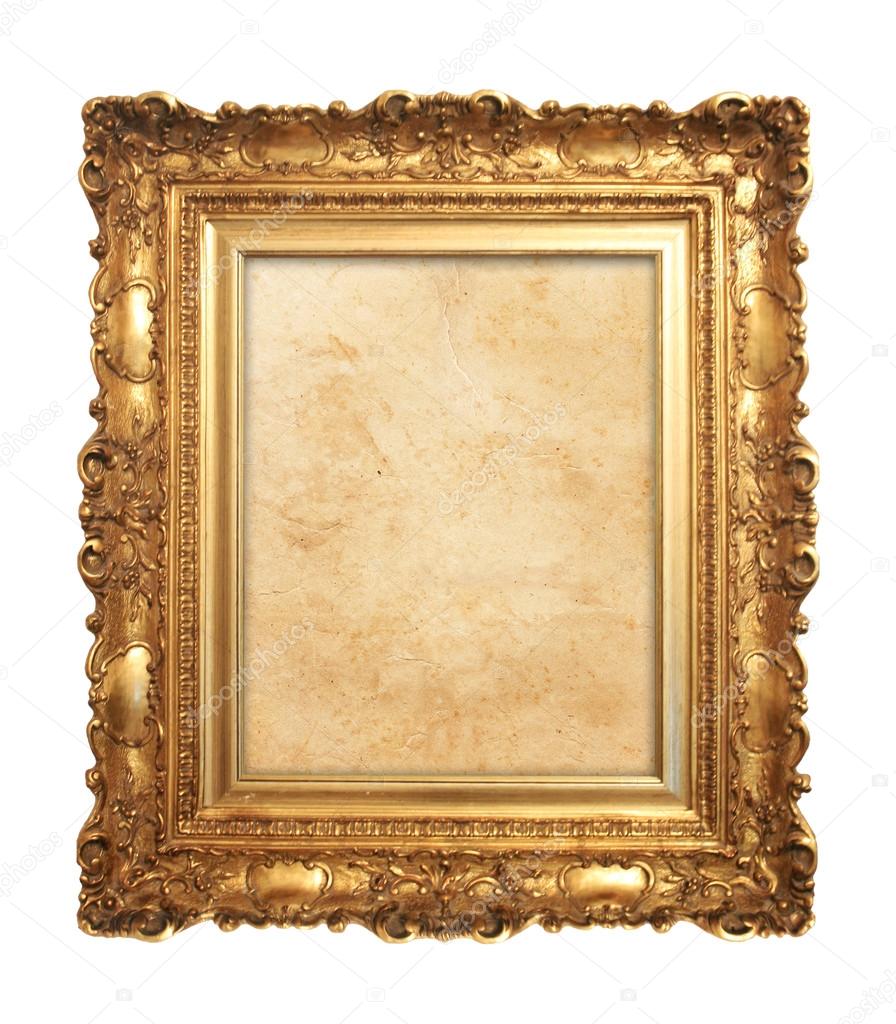 old antique gold frame