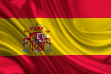 İspanya 'nın dalgalı bayrağı