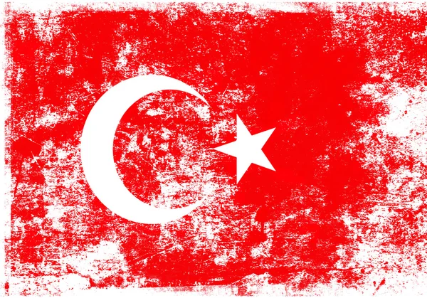 Turkiet flagga — Stockfoto