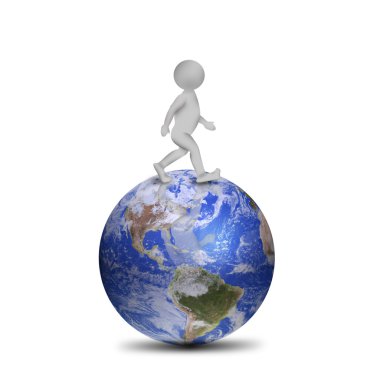 3D manon planet Earth