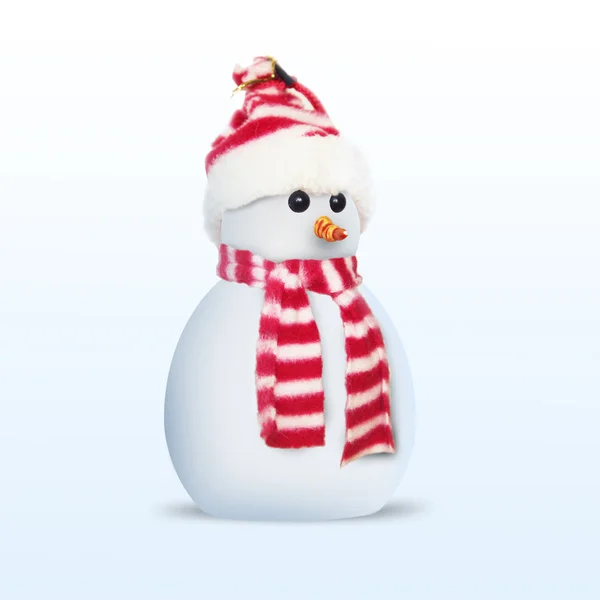 3d snowman over white background — Stock Photo, Image