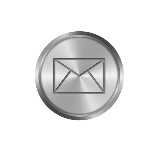 Metall-Symbol, e-Mail — 图库照片