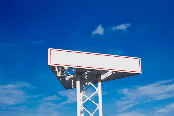 Blank Road Sign Against Sky — Stock Photo, Image