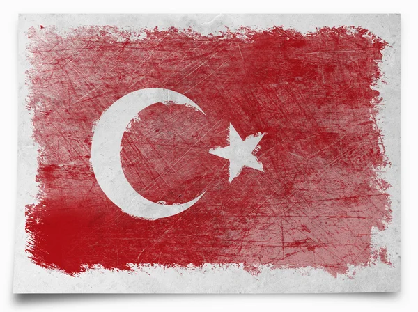 Turkisk nationell flagga — Stockfoto