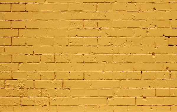 Texture Fond Réalisée Partir Mur Briques Jaune Vif — Photo