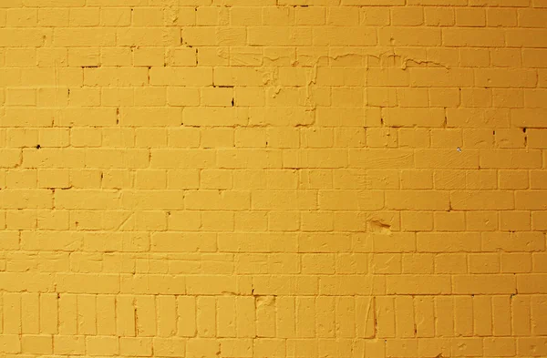 Background Pattern Texture Made Bright Yellow Brick Wall — Foto Stock