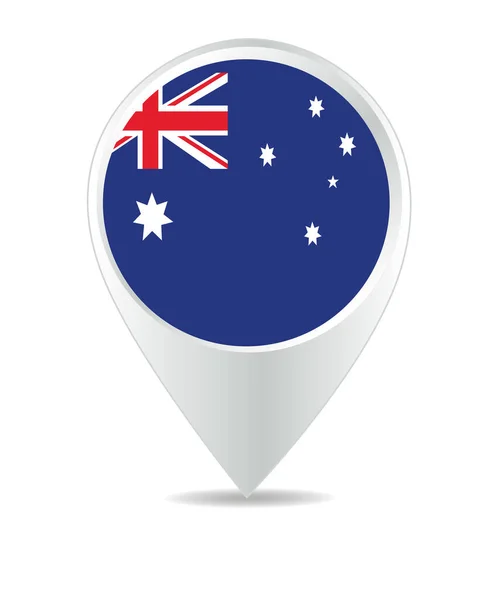 Location Icon Australia Flag Vector — стоковий вектор