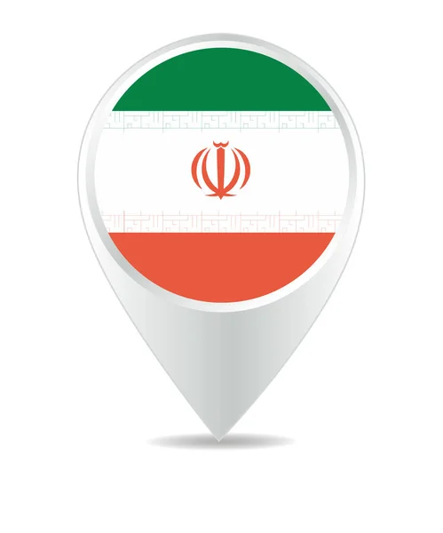 Plats Ikon För Iran Flag Vector — Stock vektor
