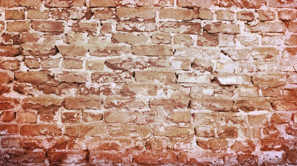 Stará Cihlová Zeď Grunge Pozadí — Stock fotografie