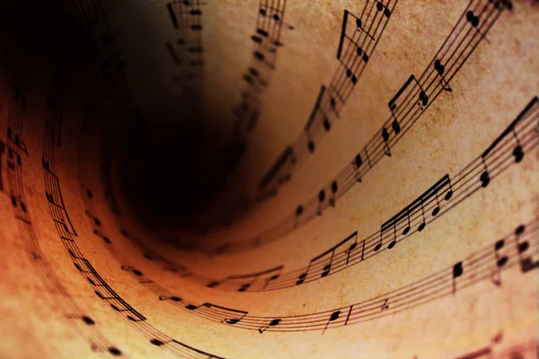 Bir Yaprak Müziğinin Kapanışı — Stok fotoğraf