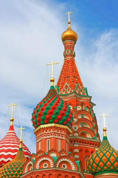 St. Basiliuskathedraal op het Rode Plein, Moskou, Rusland — Stockfoto