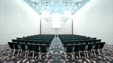 İç modern konferans salonu