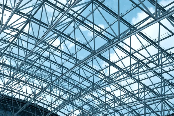 Contemporary ceiling inside airport — Stock Photo, Image