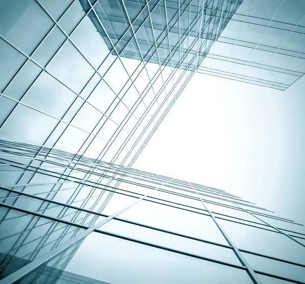 Propsective üzleti háttérrel kortárs felhőkarcoló építése Stock Kép