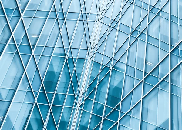 Textura de vidro azul claro de arranha-céus transparentes — Fotografia de Stock