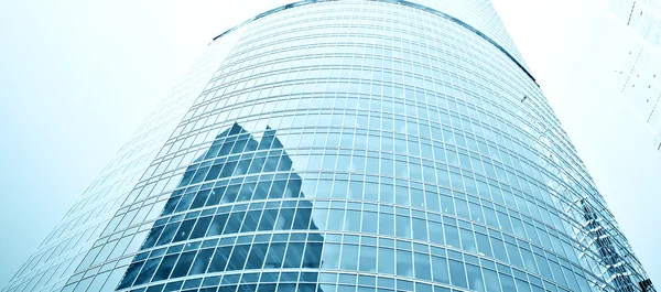 Vista panorâmica e perspectiva de ângulo largo para backgrou azul de aço — Fotografia de Stock