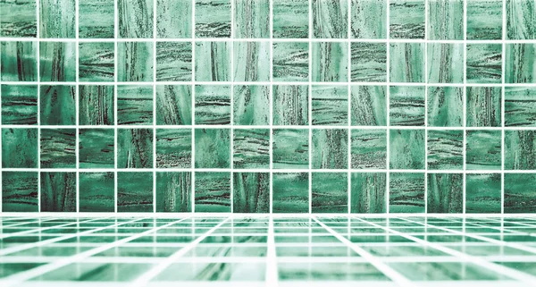 Fondo de textura de mosaico azul, amplia habitación vintage con st —  Fotos de Stock