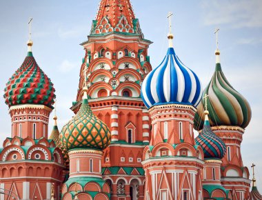 St. Kızıl Meydan 'daki Basil Katedrali, Moskova, Rusya