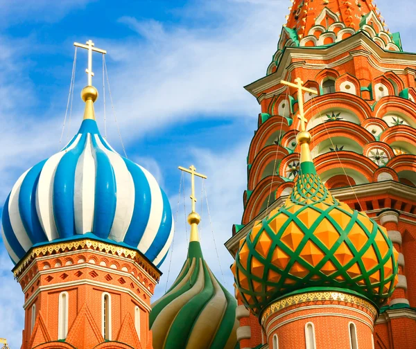 St. Catedral de Basilio en la Plaza Roja, Moscú, Rusia — Foto de Stock