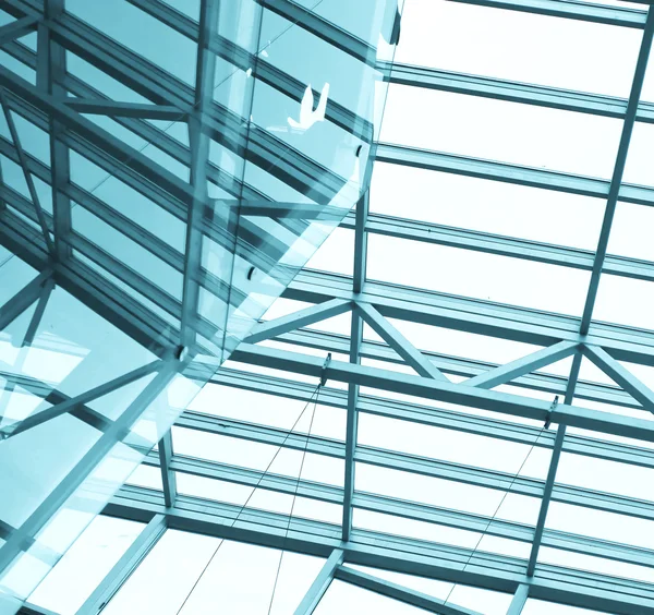 Glass roof in business office center — Stock Photo, Image