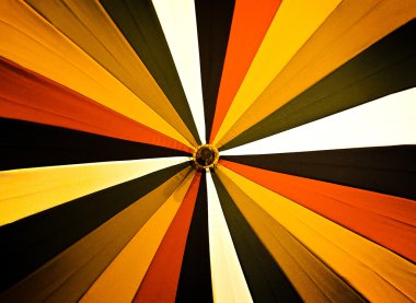 Abstract vintage colorful umbrella