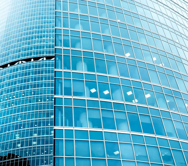 Türkis Textur von Glas-Hochhaus — Stockfoto