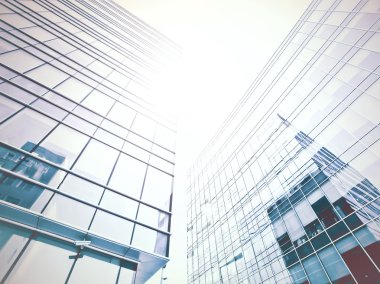 güneşli yüksek başarılı iş merkezleri, inşaat kavramı