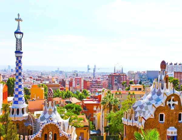 Park Guell w Barcelonie, Hiszpania — Zdjęcie stockowe