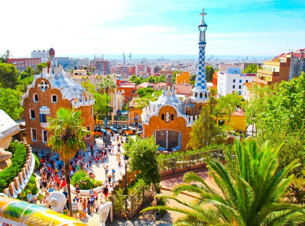 Park Güell in Barcelona, Spanien — Stockfoto