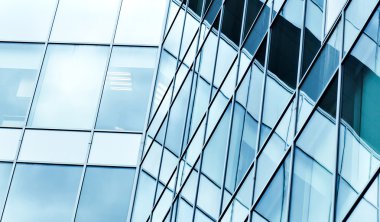 Gökdelenler mimari camlar arka planına görüntülemek