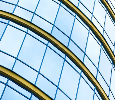 Gökdelenler mimari camlar arka planına görüntülemek