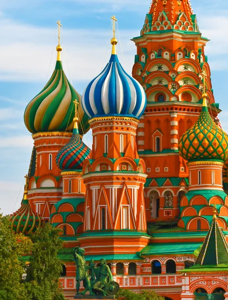 ロシアのモスクワにある聖バジル大聖堂 — ストック写真
