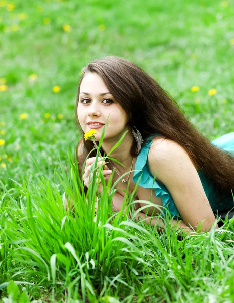 Schönes weibliches Gesicht — Stockfoto