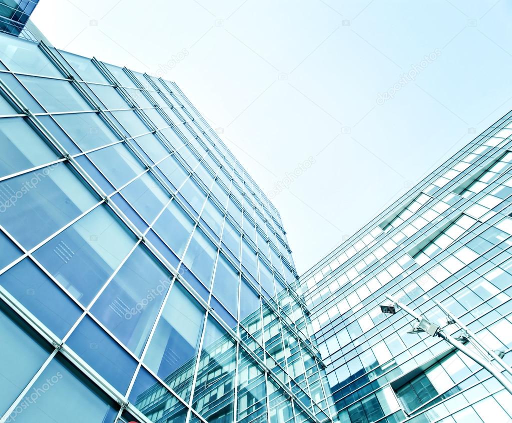 apartment blocks with glass texture