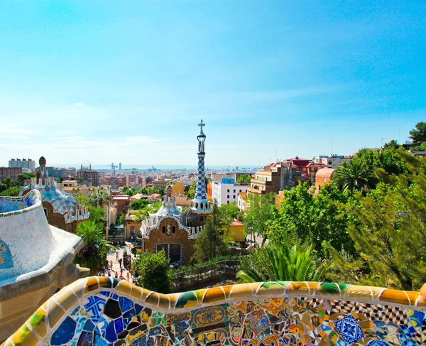 Summer Park Guell in Barcelona — Stock Photo, Image