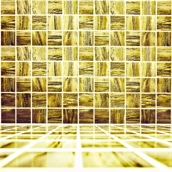 Golden Mosaic Texture — Stock Photo, Image