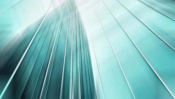 Vista panorámica y perspectiva de gran angular al backgrou azul acero — Foto de Stock