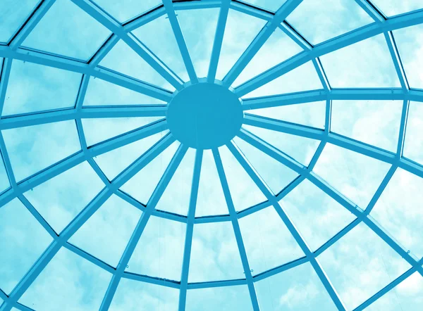 Round ceiling inside office center — Stock Photo, Image