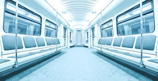 Interior of subway train — Stock Photo, Image