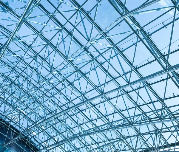 Spacious airport hall structure — Stock Photo, Image
