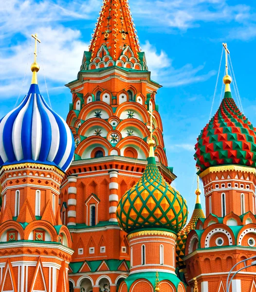 St. Kızıl Meydan 'daki Basil Katedrali, Moskova, Rusya
