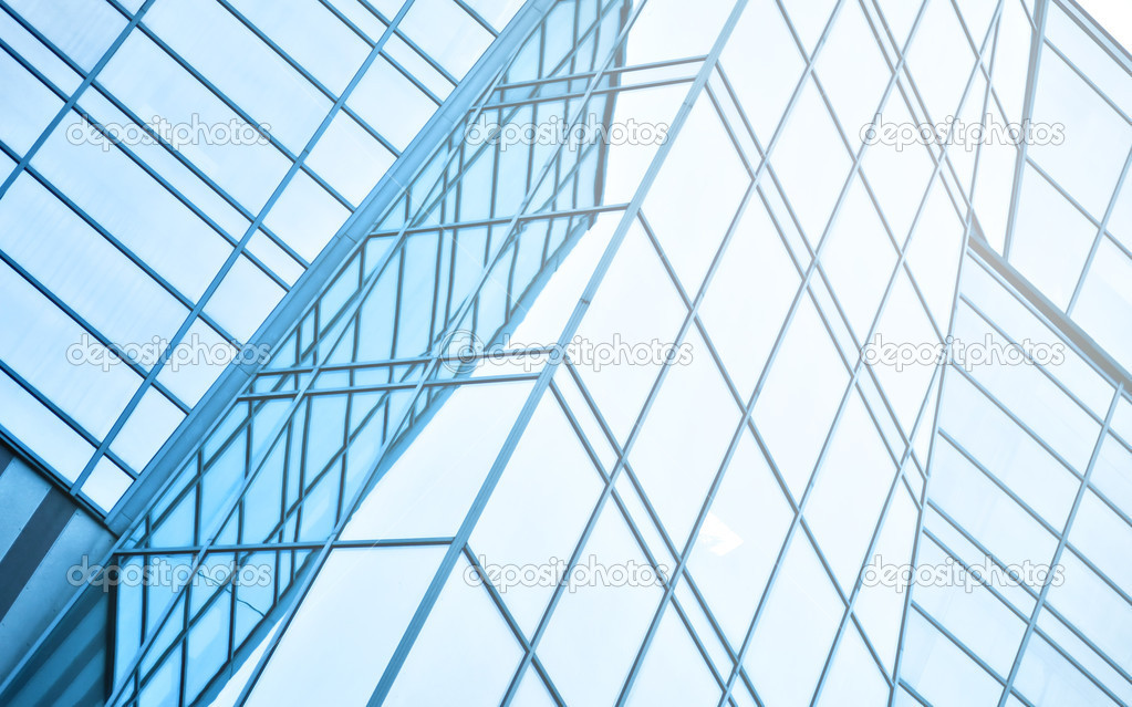 Panoramic and perspective wide angle view to steel blue backgrou Stock ...