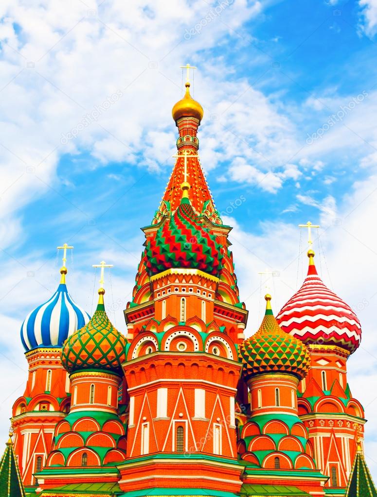 Cathedral of Vasily the Blessed on Red Square Moscow Russia